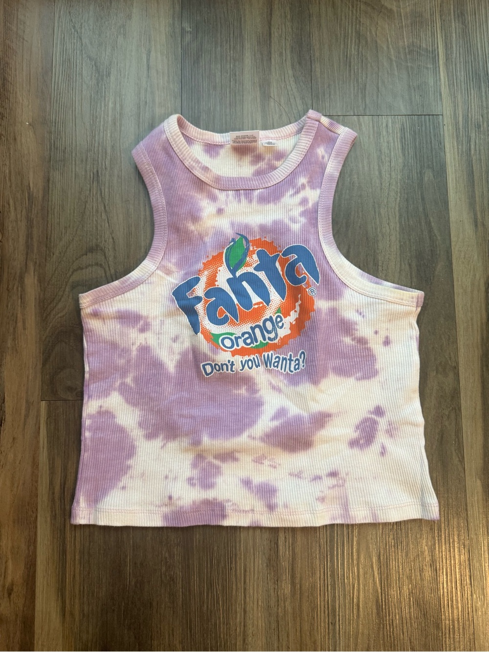 Coca Cola Fanta Tie-Dye Tank Top - Purple, Orange, Blue